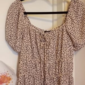 Maxi Dress - Size Medium - Beige/Black